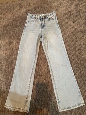 Light Blue Women's Wide-Leg Jeans